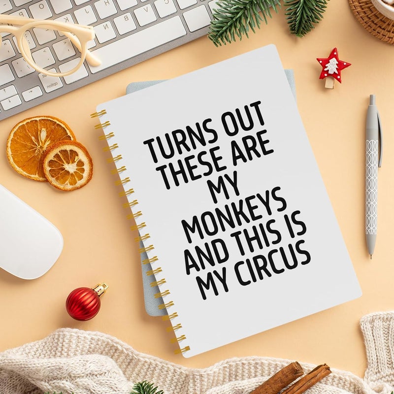 EKGJW Funny Notebooks for Work, White Aesthetic Journal, Funny Boss Day Gifts, Boss Gifts for Men Women, Funny Gifts for Boss, Boss Office Decor, Spiral Notebook 5.5x8.3 Inch - Image 4